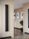 Вертикальный стальной радиатор Caldo Bordo U 1500x180-4с матовый чёрный hs-3403 фото 5 &mdash; heating-style.ru
