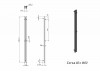 Полотенцесушитель вертикальный Grota Corsa 80x1800 с крючками, белый(электрический)  код: hs-2908  фото 4 &mdash; heating-style.ru