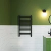 Полотенцесушитель водяной Grota Quadro 500х764 черный код: hs-3218  фото 5 &mdash; heating-style.ru