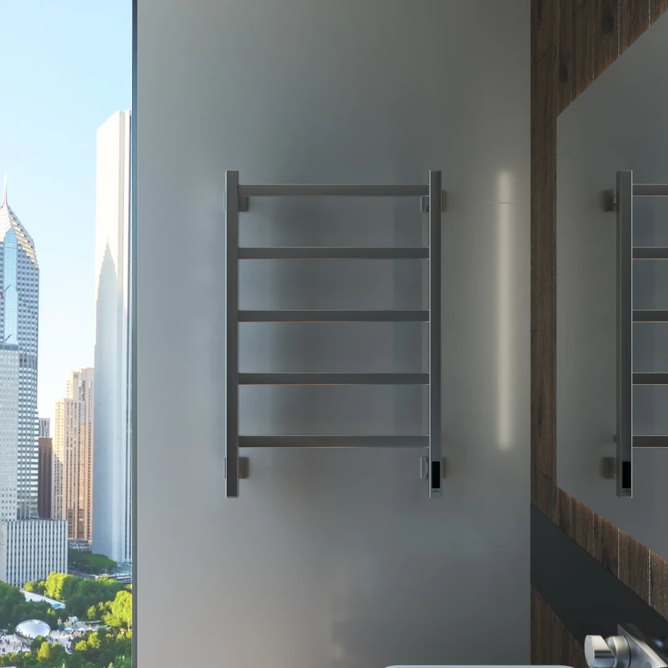 Полотенцесушитель электрический Grota Soffi K 530х800 сатин код: hs-3237  фото 1 &mdash; heating-style.ru