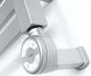 Полотенцесушитель вертикальный Grota Corsa 230x1800 с крючками, хром (электрический) код: hs-1647  фото 5 &mdash; heating-style.ru