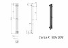 Полотенцесушитель электрический Grota Corsa K 100х1200 белый код: hs-3248  фото 5 &mdash; heating-style.ru