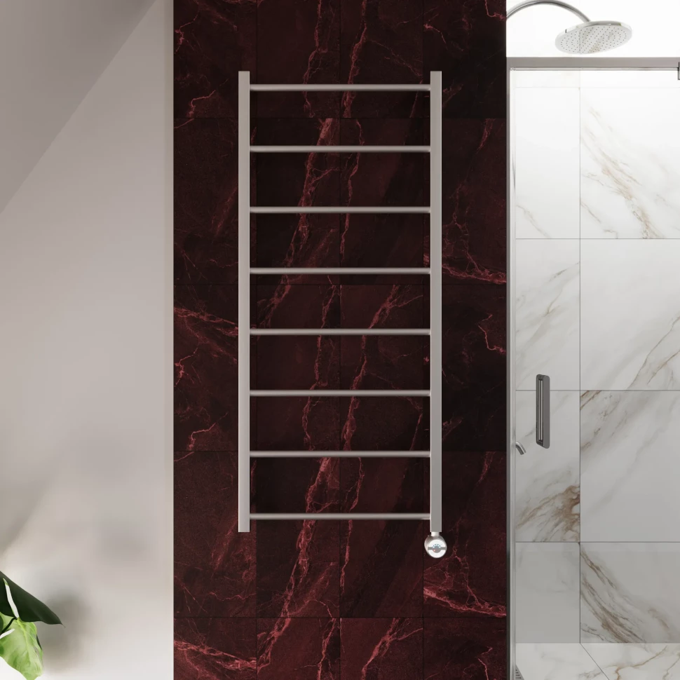 Полотенцесушитель электрический Grota Simple 530х1200 сатин код: hs-3576  фото 1 &mdash; heating-style.ru