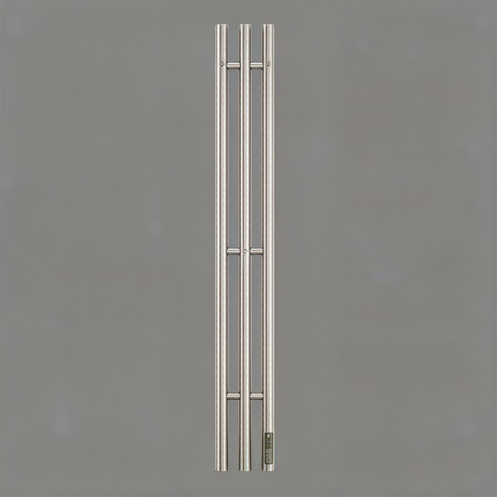 Полотенцесушитель TERMINUS стойка electric TRES круг 1200 Брашированный никель код: hs-3676  фото 1 &mdash; heating-style.ru
