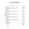 Полотенцесушитель электрический TERMINUS Аккорд П5 500х800 Брашированное золото код: hs-3478  фото 6 &mdash; heating-style.ru