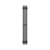 Полотенцесушитель электрический Grota Corsa K 130х1200 черный код: hs-3290  фото 2 &mdash; heating-style.ru