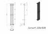 Полотенцесушитель электрический Grota Corsa K 230х1500 белый код: hs-3695  фото 5 &mdash; heating-style.ru