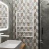 Полотенцесушитель водяной Grota Simple 530х800 матовый белый код: hs-3697  фото 2 &mdash; heating-style.ru