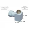 Полотенцесушитель водяной Grota Simple 530х800 матовый белый код: hs-3697  фото 7 &mdash; heating-style.ru